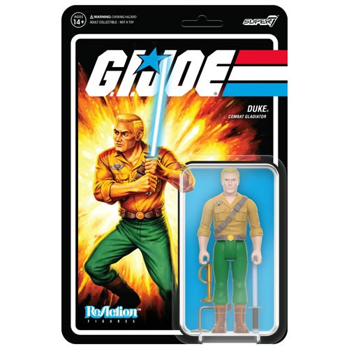 Super7 - Reaction Figures - G.I. Joe - W05 - Duke (Combat Gladiator) - 6 Pack
