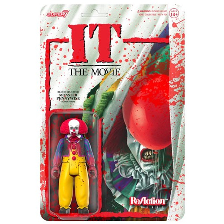 Super7 - Reaction Figures - IT (1990 Miniseries) - Pennywise Monster (Blood Splatter) - 6 Pack Super7 - Reaction Figures - IT (1990 Miniseries) - Pennywise Monster (Blood Splatter) - 6 Pack