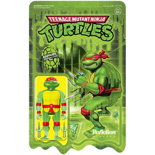 Super7 - Reaction Figures - TMNT - Raphael (Mutagen Ooze) - 6 Pack