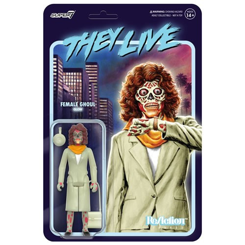 Super7 - Reaction Figures - They Live - W02 - Female Ghoul (Glow) - 6 Pack