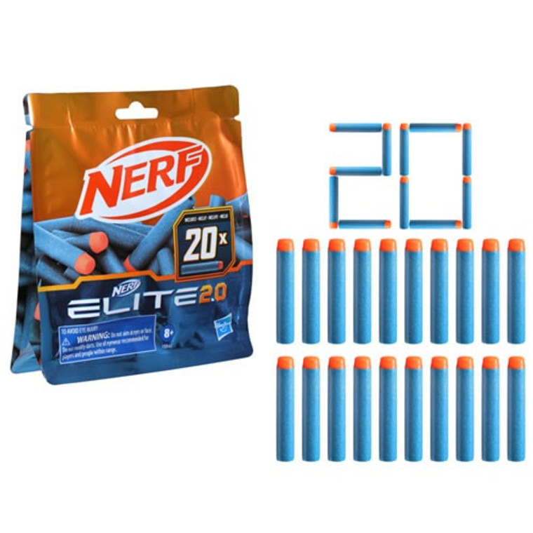 Hasbro Inc - Nerf Elite 2.0 - 20-Dart Refill Pack - AS02 - 8 Pack