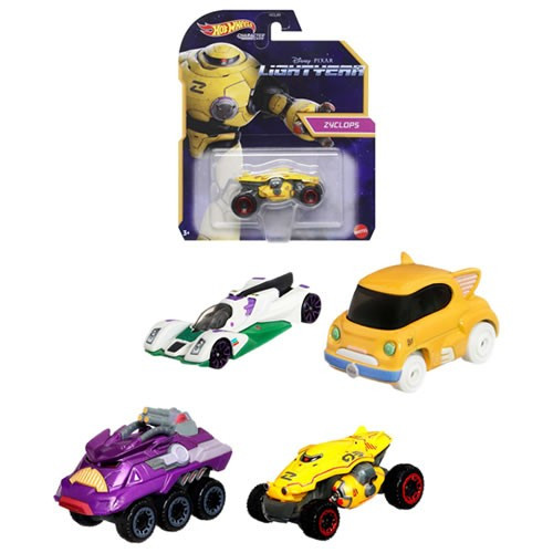 Mattel - 1:64 Scale Diecast - Hot Wheels - Lightyear - Character Cars Assortment - 8 Pack
