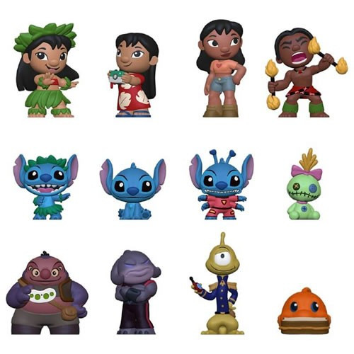 Funko - Mystery Minis Figures - Disney - Lilo & Stitch - 12pc Assorted Display - 12 Pack