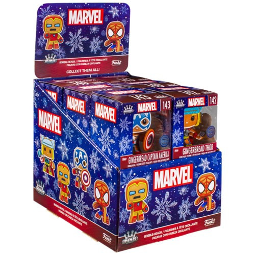 Funko - Funko Mini Vinyl Figures - Marvel (Holidays) - 12pc Assorted Display - 12 Pack