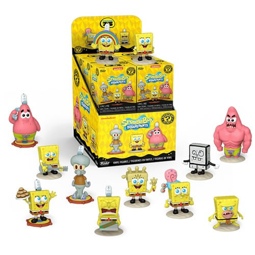 Funko - Mystery Minis Figures - SpongeBob SquarePants 25th Anniv - 12pc Assorted Display - 12 Pack
