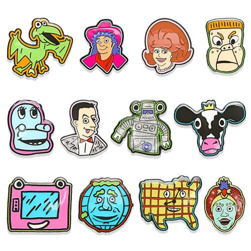 Kidrobot - Pins & Buttons - Pee-wee's Playhouse - 1.5" Enamel Pin Series - 20 Pack