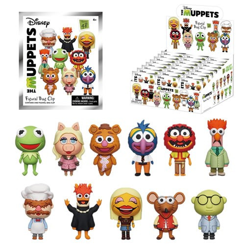 Monogram International - 3D Foam Collectible Bag Clips - The Muppets - S48 - 24pc Blind Bag Display - 24 Pack