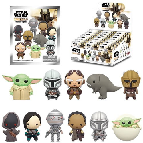 Monogram International - 3D Foam Collectible Bag Clips - Star Wars - The Mandalorian - S01 - 24pc Blind Bag Display - 24 Pack