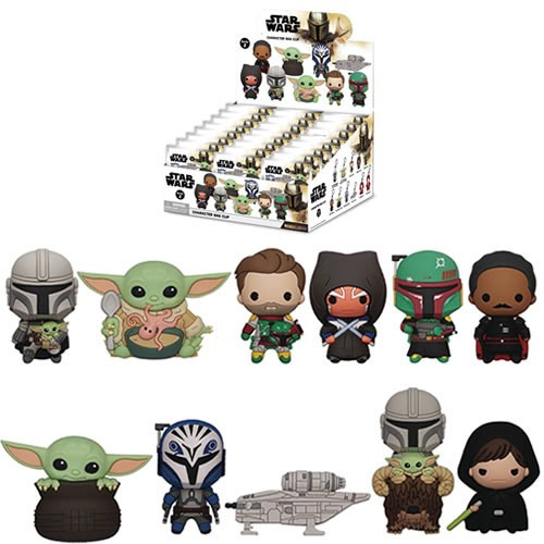 Monogram International - 3D Foam Collectible Bag Clips - Star Wars - The Mandalorian - S02 - 24pc Blind Bag Display - 24 Pack