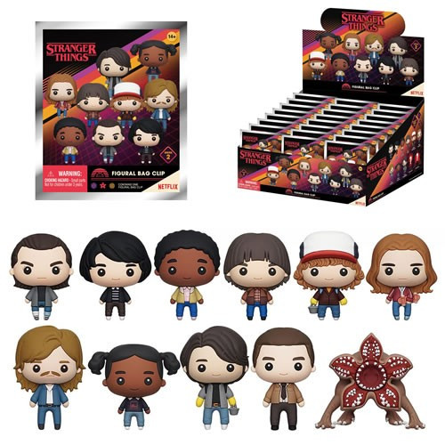 Monogram International - 3D Foam Collectible Bag Clips - Stranger Things - S02 - 24pc Blind Bag Display - 24 Pack