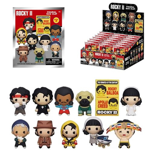 Monogram International - 3D Foam Collectible Bag Clips - Rocky II - S02 - 24pc Blind Bag Display - 24 Pack