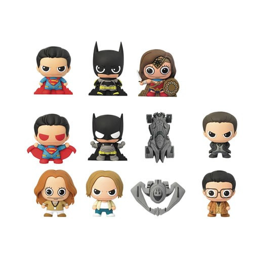 Monogram International - 3D Foam Collectible Bag Clips - DC - Batman Vs Superman: Dawn Of Justice - 24pc Blind Bag Display - 24 Pack