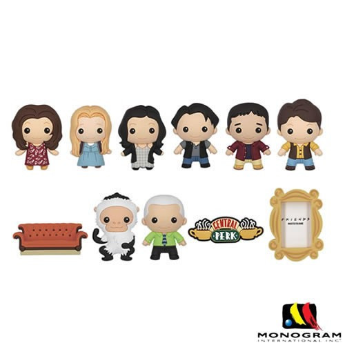 Monogram International - 3D Foam Collectible Bag Clips - Friends - S01 - 24pc Blind Bag Display - 24 Pack