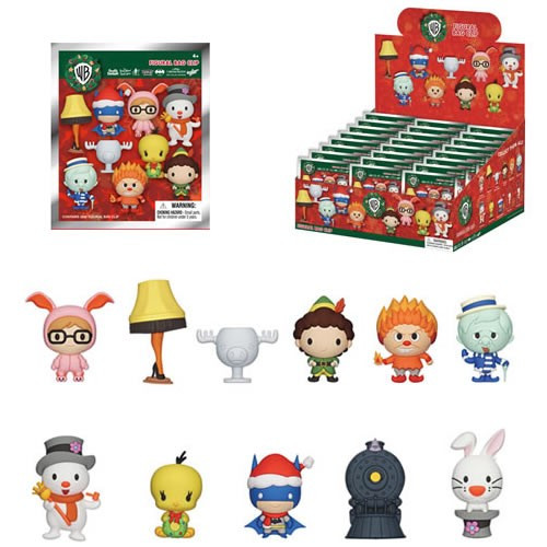 Monogram International - 3D Foam Collectible Bag Clips - Warner Bros. Holiday - 24pc Blind Bag Display - 24 Pack