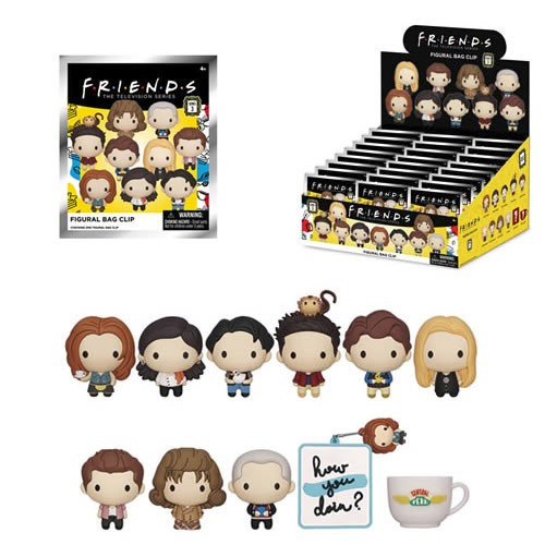 Monogram International - 3D Foam Collectible Bag Clips - Friends - S03 - 24pc Blind Bag Display - 24 Pack