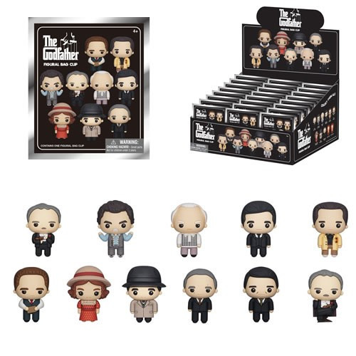 Monogram International - 3D Foam Collectible Bag Clips - The Godfather - S01 - 24pc Blind Bag Display - 24 Pack