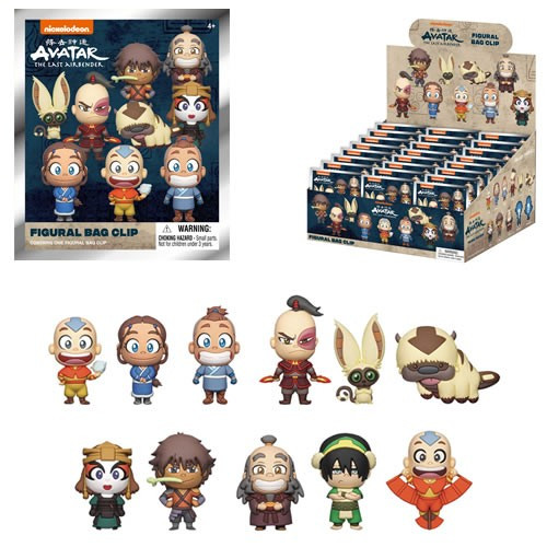 Monogram International - 3D Foam Collectible Bag Clips - Avatar: The Last Airbender - S01 - 24pc Blind Bag Display - 24 Pack
