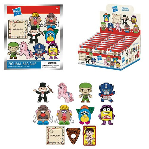 Monogram International - 3D Foam Collectible Bag Clips - Hasbro Brands - 24pc Blind Bag Display - 24 Pack