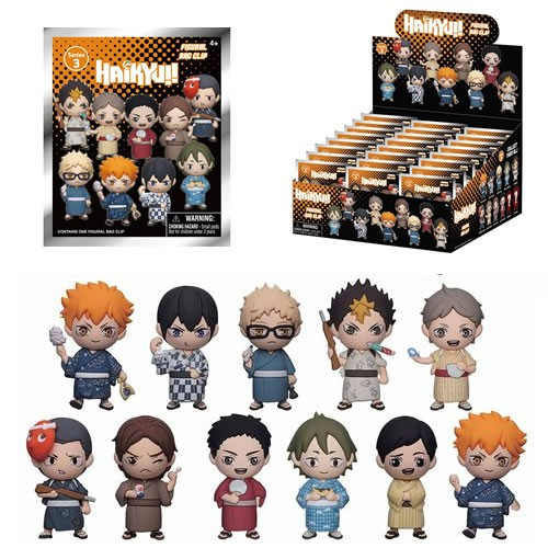 Monogram International - 3D Foam Collectible Bag Clips - Haikyu!! - S03 - 24pc Blind Bag Display - 24 Pack
