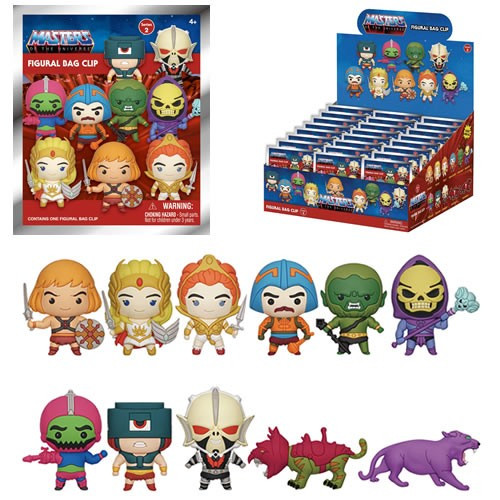 Monogram International - 3D Foam Collectible Bag Clips - Master Of The Universe - S02 - 24pc Blind Bag Display - 24 Pack
