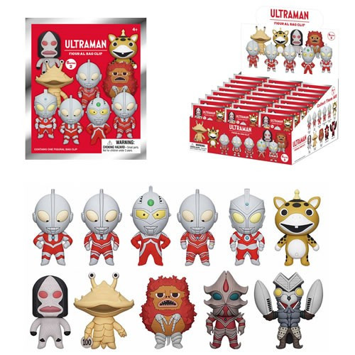 Monogram International - 3D Foam Collectible Bag Clips - Ultraman - S02 - 24pc Blind Bag Display - 24 Pack