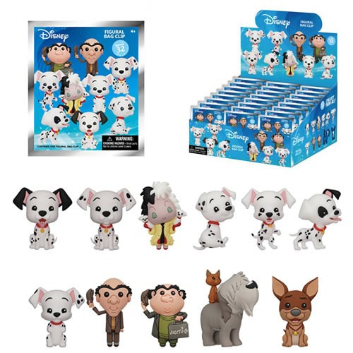 Monogram International - 3D Foam Collectible Bag Clips - Disney - S33 - 101 Dalmatians - 24pc Blind Bag Display - 24 Pack
