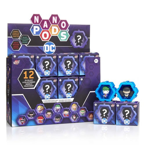 Mattel - Nano Pods Figures - DC - 24pc Assorted Display - 24 Pack