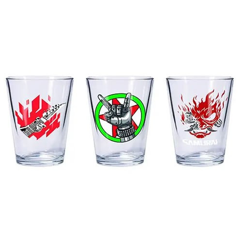 Dark Horse Comics - Drinkware - Cyberpunk 2077 - Shot Glass 3-Pack - 2 Pack