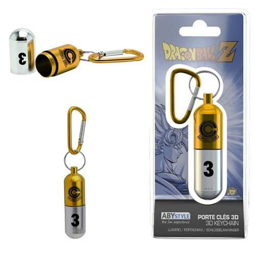 Abysse America - Keychains - Dragonball Z - Capsule (Yellow) - 4 Pack