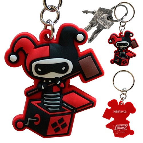 Abysse America - Keychains - DC Comic's - PVC Harley Quinn - 4 Pack