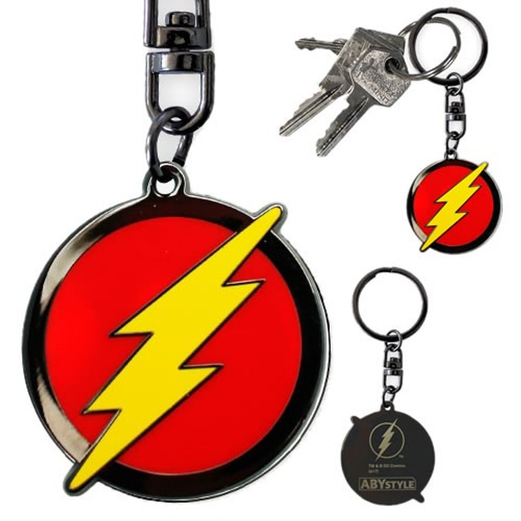 Abysse America - Keychains - DC Comic's - Flash Logo - 4 Pack Abysse America - Keychains - DC Comic's - Flash Logo - 4 Pack