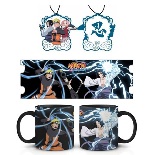 Just Funky - Naruto: Shippuden Accessories - Mug & Air Freshener Set - 4 Pack