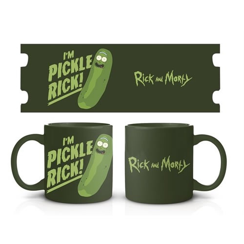 Just Funky - Drinkware - Rick And Morty - Pickle Rick Mug - 4 Pack