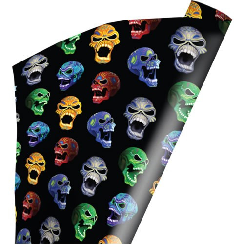 Trick Or Treat Studios - Wrapped In Terror Wrapping Paper - Iron Maiden - Nights Of The Dead - 4 Pack
