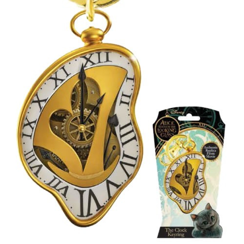 Monogram International - Alice Through The Looking Glass Keychains - Pewter Clock - 6 Pack