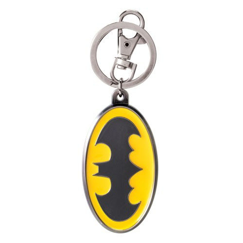 Monogram International - Keychains - DC Comic's - Pewter Batman Logo - Colored - 6 Pack