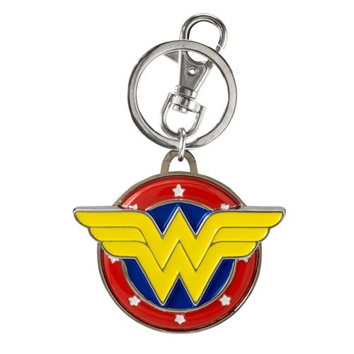 Monogram International - Keychains - DC Comic's - Pewter Wonder Woman Logo - Colored - 6 Pack