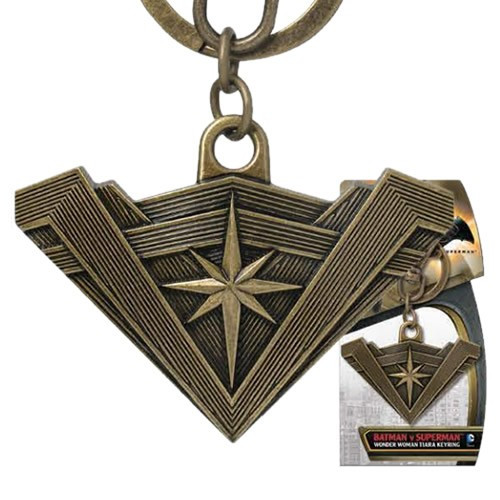 Monogram International - DC Keychains - BvS Dawn Of Justice Movie - Pewter Wonder Woman Tiara - 6 Pack