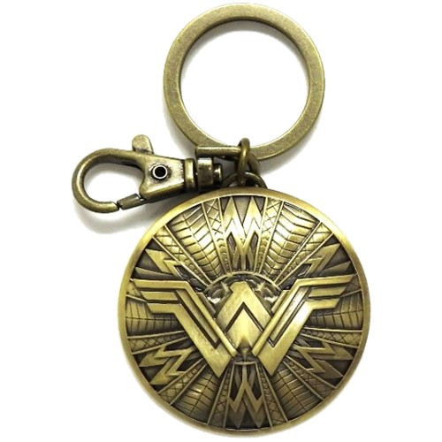 Monogram International - Keychains - DC Comic's - Wonder Woman Movie - Wonder Woman Shield Pewter Key Ring - 6 Pack