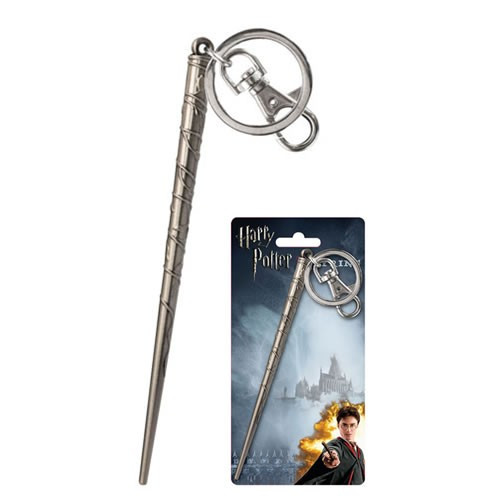 Monogram International - Harry Potter Keychains - Hermiones Wand Pewter Key Ring - 6 Pack