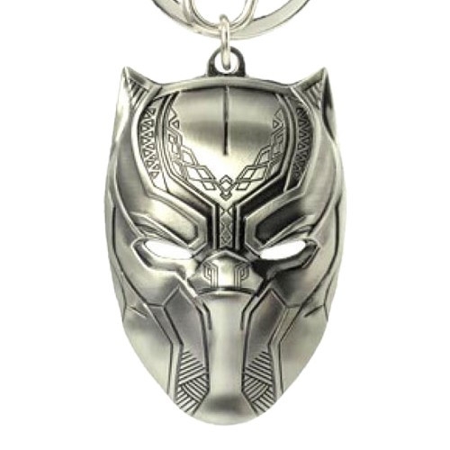 Monogram International - Keychains - Marvel - Black Panther Pewter Key Ring - 6 Pack