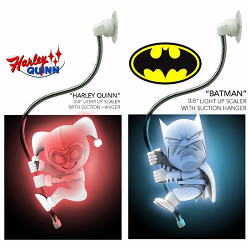 Neca - Scalers Collectible 3.75" Full Size Figures - Light-Up Batman And Harley Set - 2 Pack