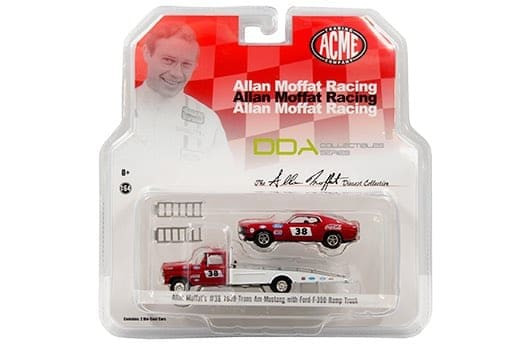 Acme 1:64 Allan Moffat Racing #38 1969 Trans Am Mustang With Ford F-350 Ramp Truck (red)- Diecast
