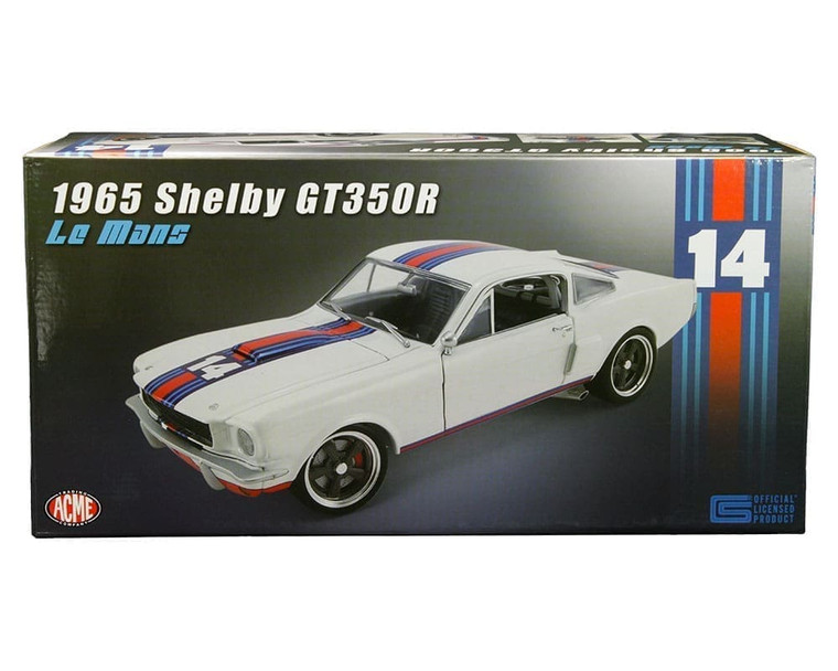 Acme 1:18 1965 Shelby Gt350r Le Mans #14 (white)- Diecast