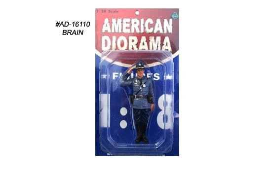 American Diorama 1:18 Figure State Trooper Brian- Diecast