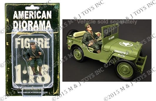 American Diorama 1:18 Ww Ii Army Usa Soldier Iii Mj Exclusive- Diecast