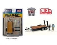 American Diorama 1:64 Mijo Exclusives Haul N Go Trailer Set 1 With 2 Figures- Diecast