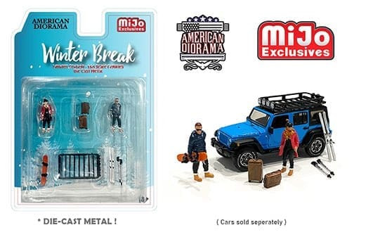 American Diorama 1:64 Mijo Exclusives Figures Winter Break Limited Edition 4,800 Pieces- Diecast