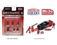 American Diorama 1:64 Mijo Exclusives Figures Mechanic 4- Diecast