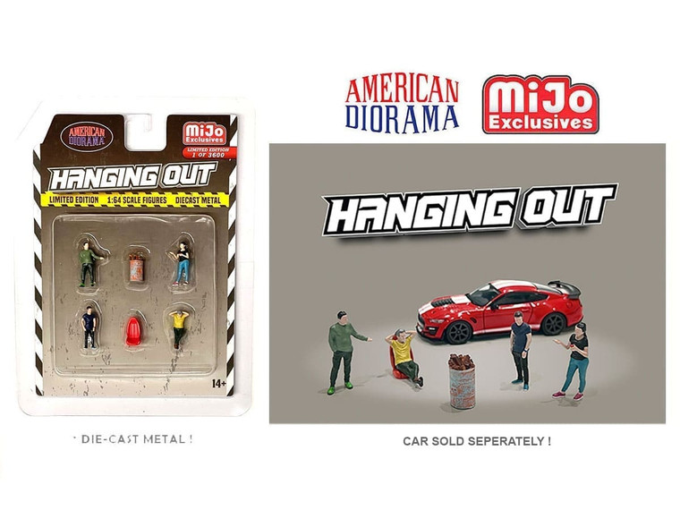 American Diorama 1:64 Hanging Out Set Limited 3,600 Set Mijo Exclusives- Diecast